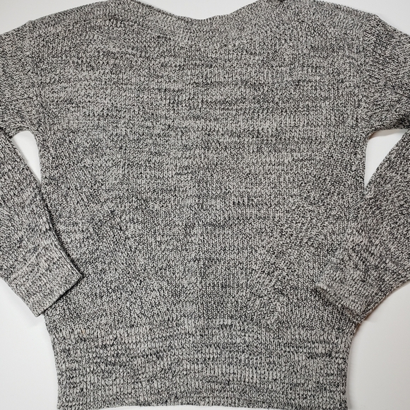 GAP Long sleeve envelope neck sweater marled gray size small - Picture 2 of 7